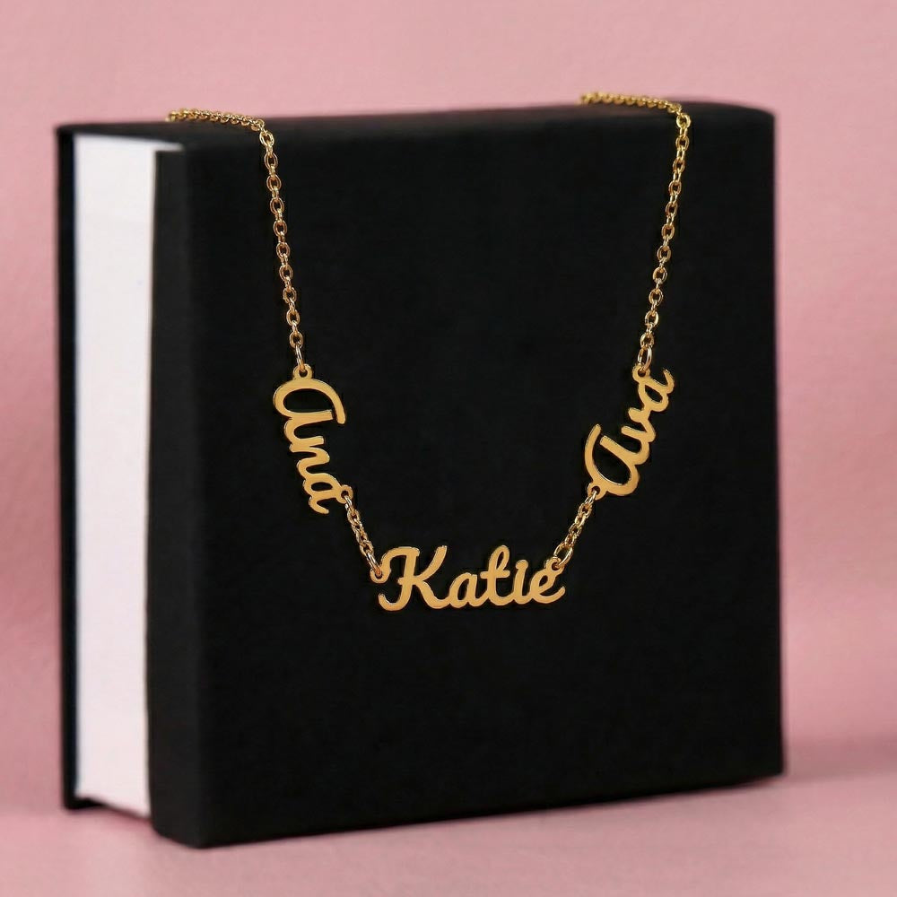 Multiple Name Necklace: Love in Mother's Hands