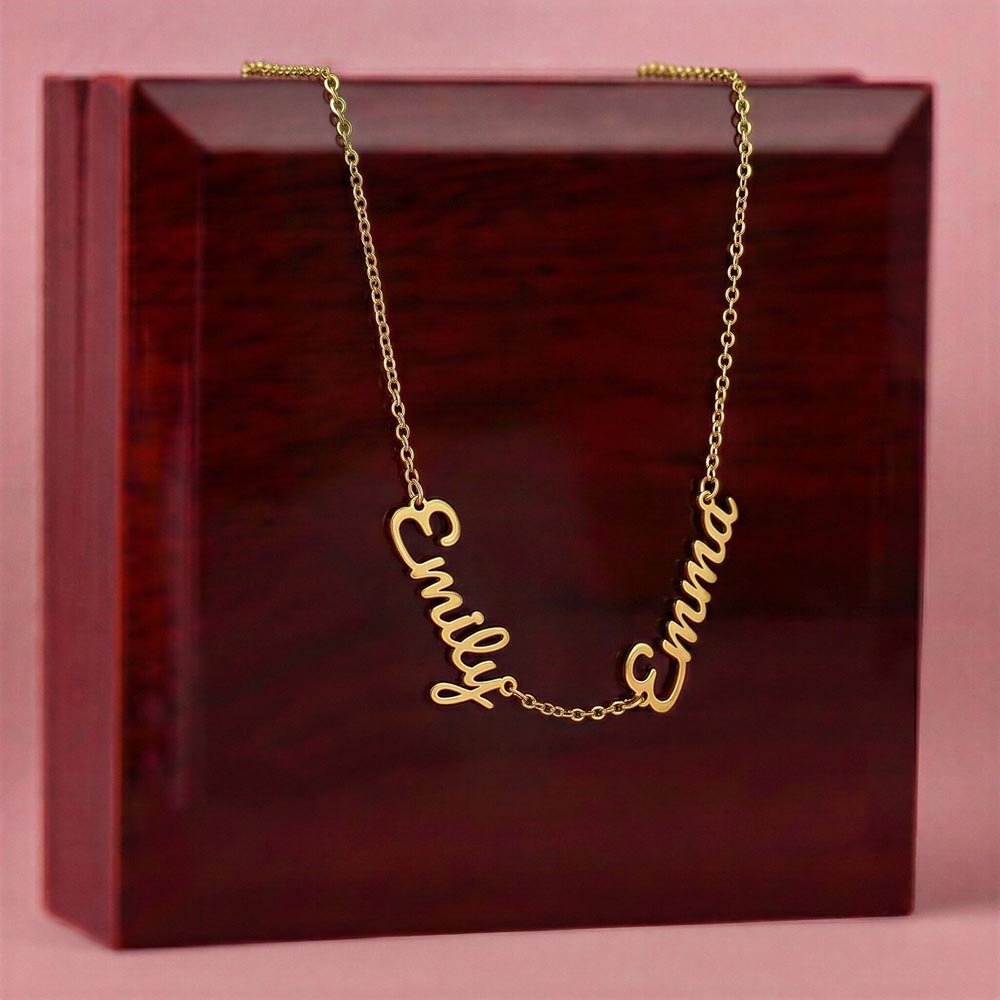 Multiple Name Necklace: Love in Mother's Hands