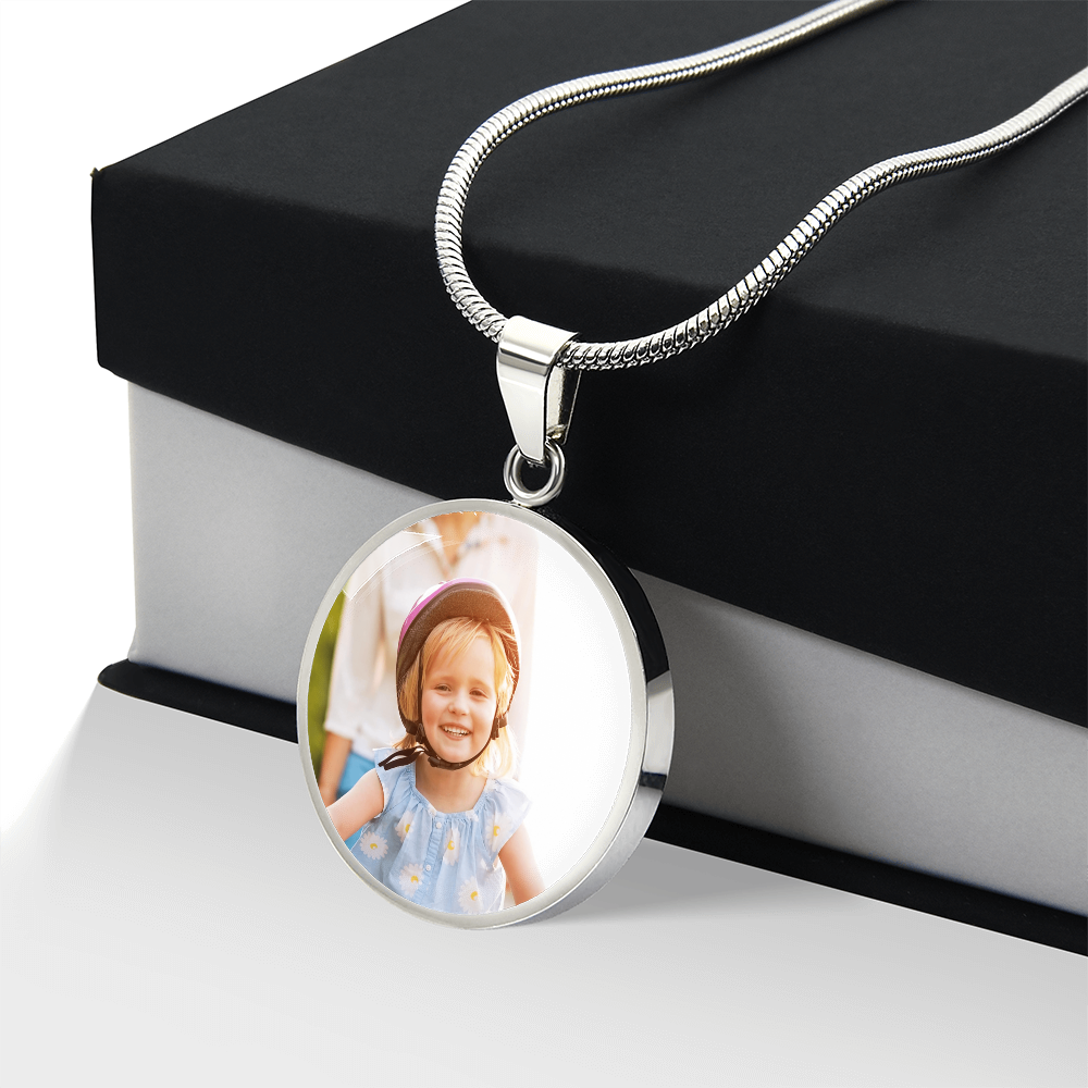 Personalized Circle Necklace with Engraving: A Mother's Reason