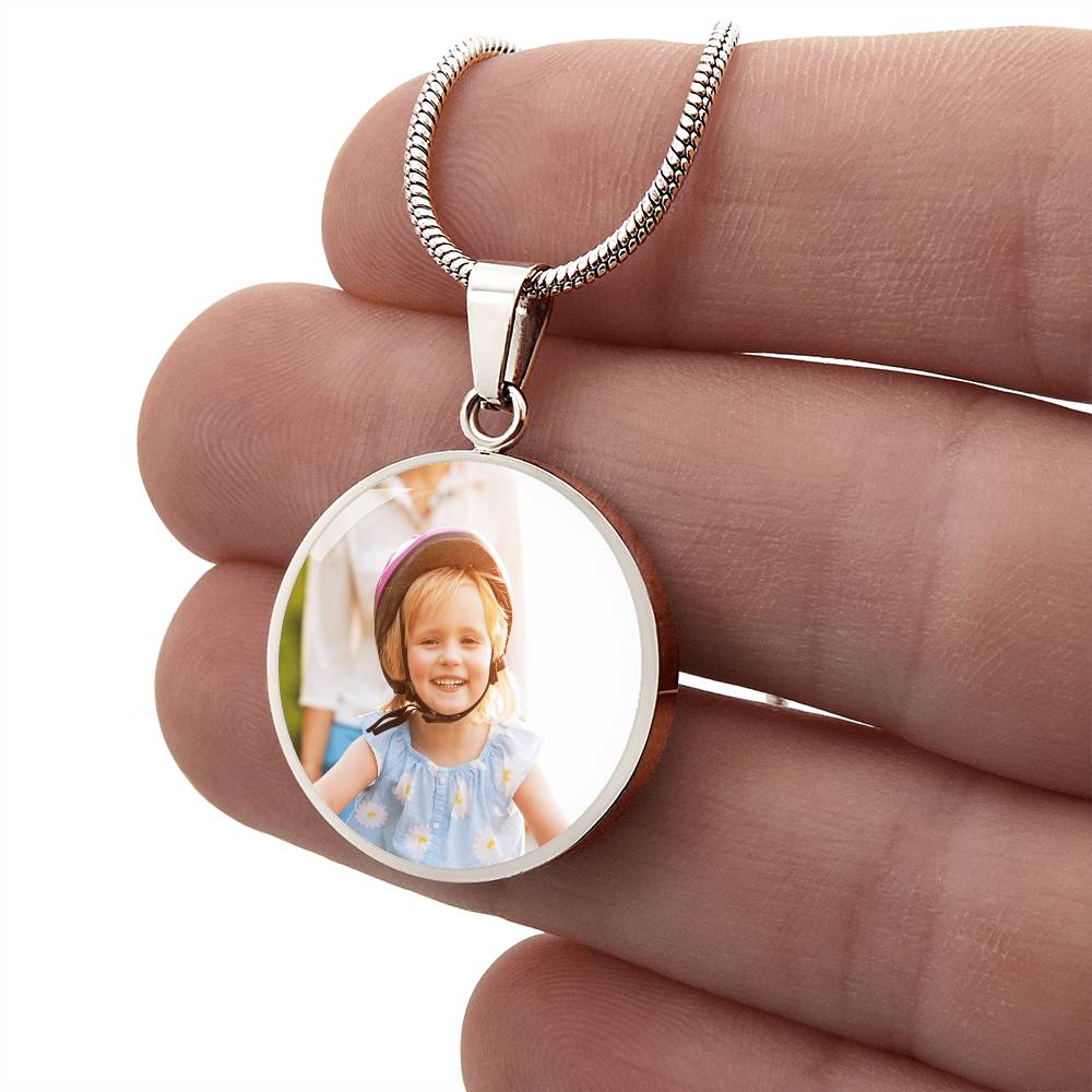 Personalized Circle Necklace with Engraving: A Mother's Reason