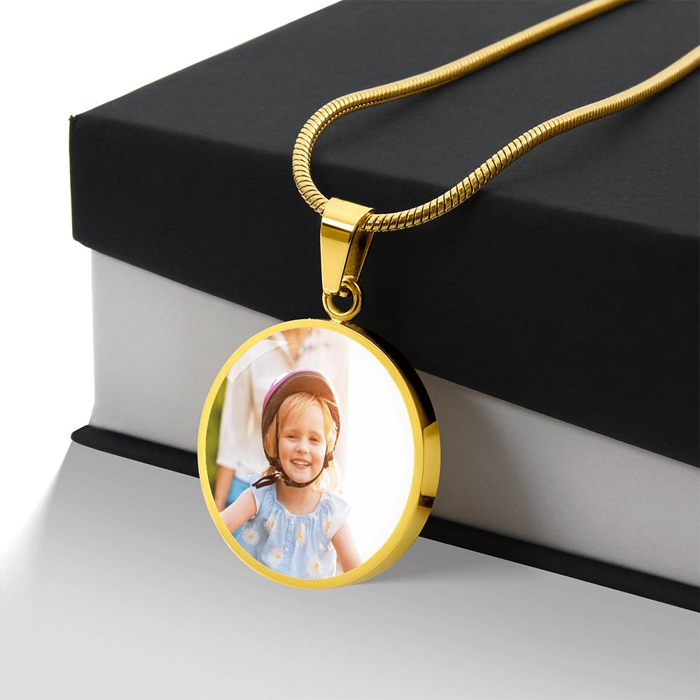 Personalized Circle Necklace with Engraving: A Mother's Reason