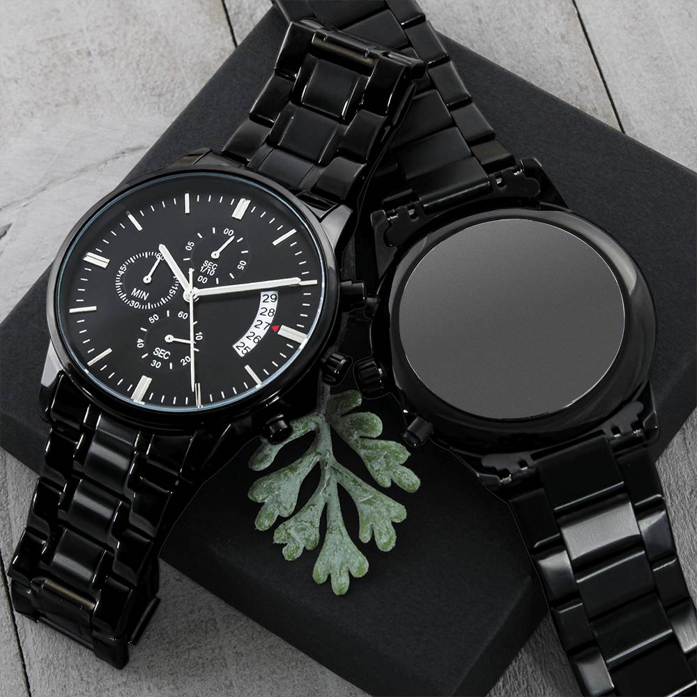 Personalized Engraved Chronograph Watch: My Soul Mate