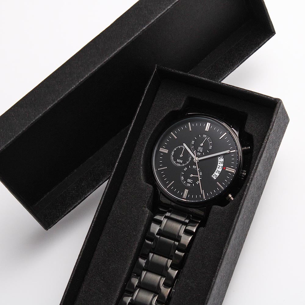 Personalized Engraved Chronograph Watch: My Soul Mate
