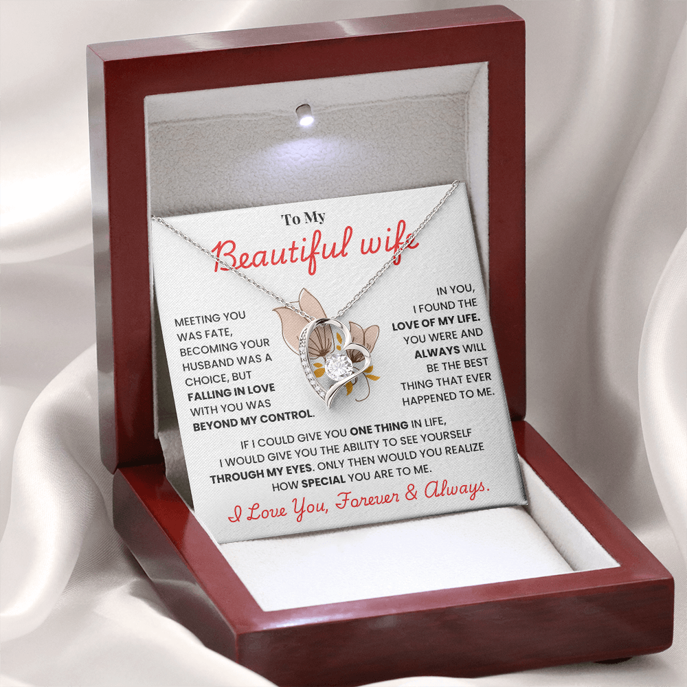 Beautiful Wife: Love Forever & Always - necklace