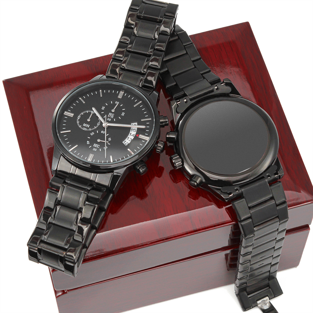 Personalized Engraved Chronograph Watch: My Soul Mate