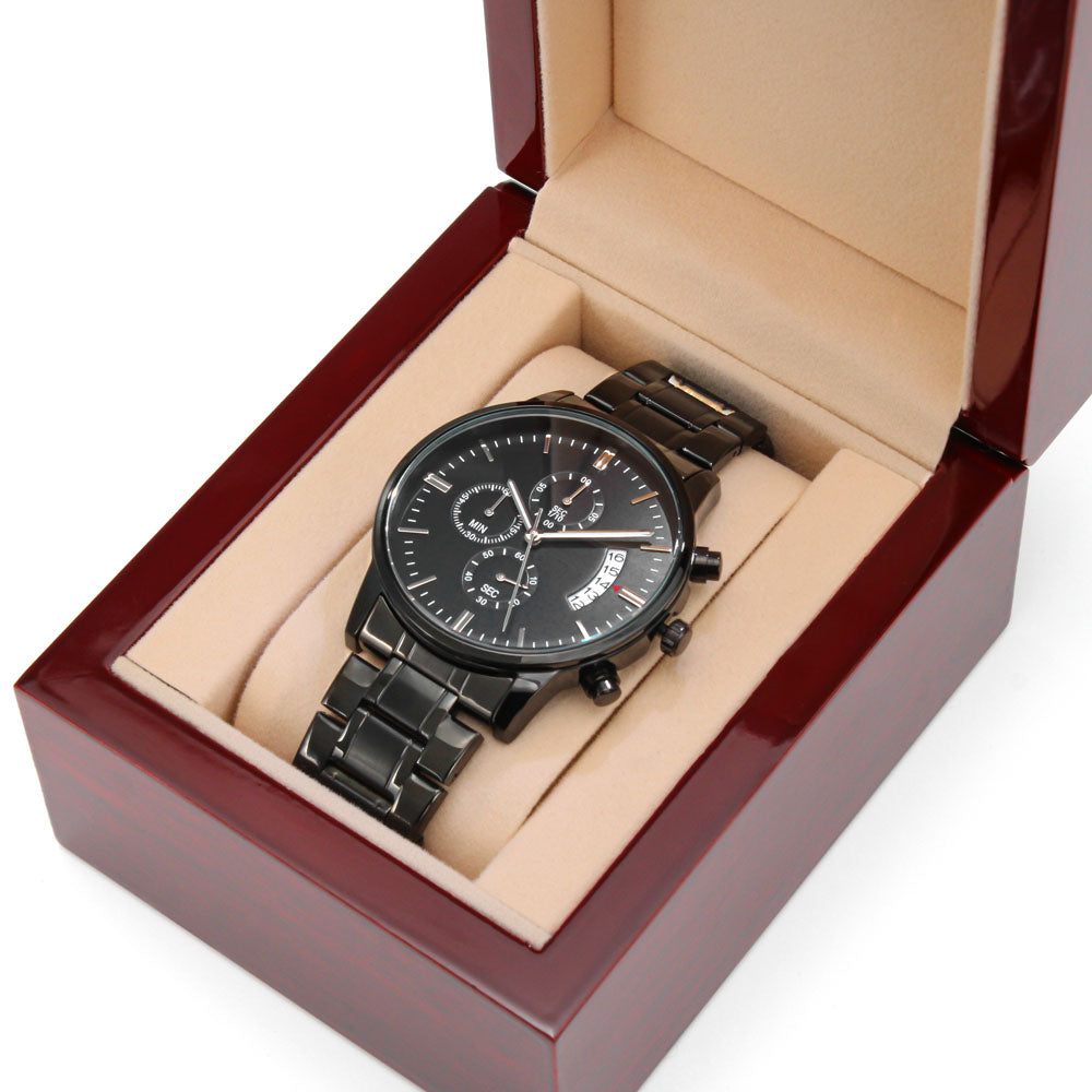 Personalized Engraved Chronograph Watch: My Soul Mate