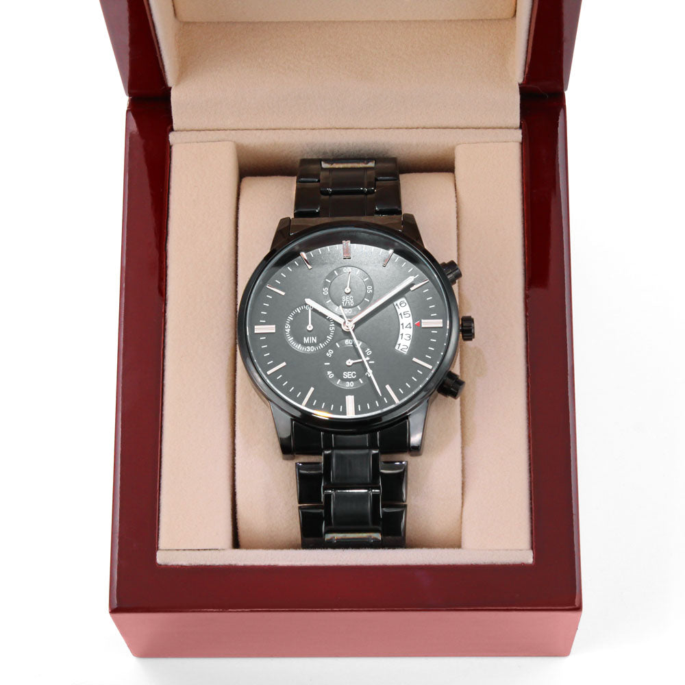 Personalized Engraved Chronograph Watch: My Soul Mate