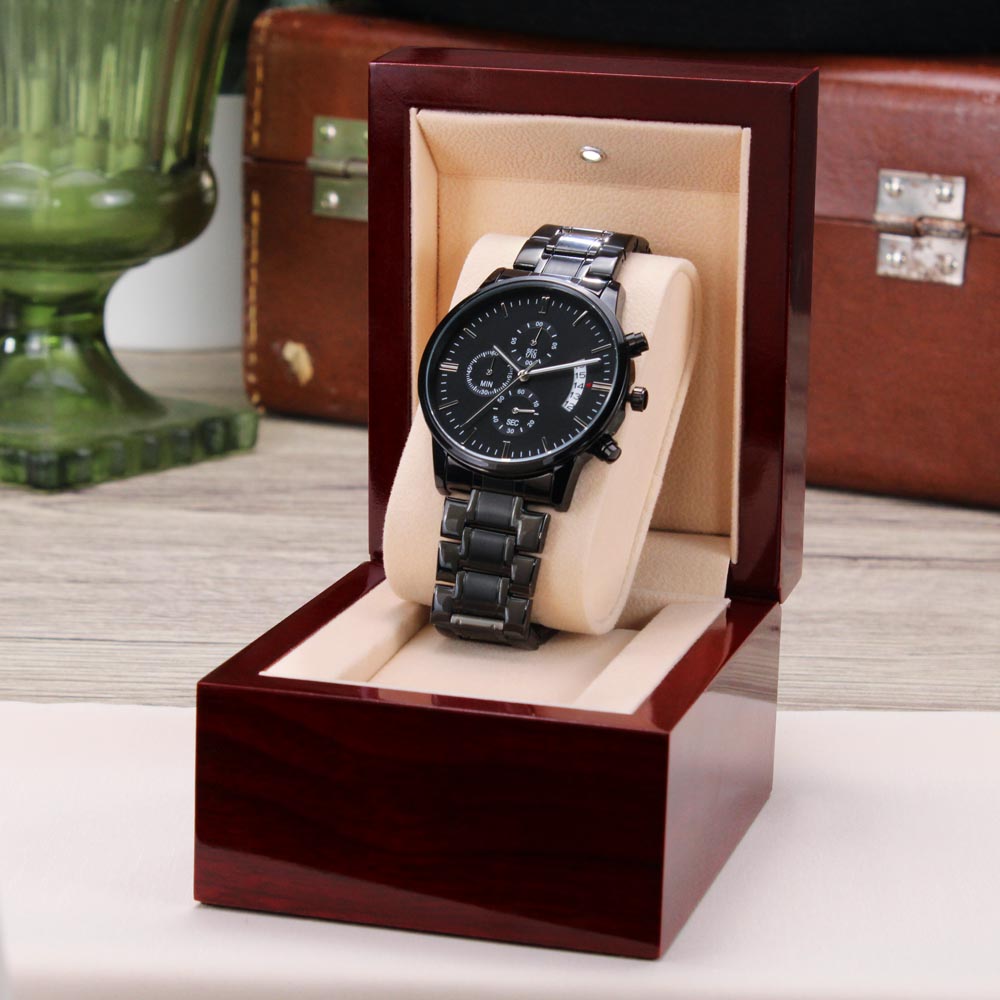 Personalized Engraved Chronograph Watch: My Soul Mate