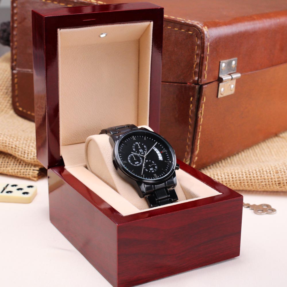 Personalized Engraved Chronograph Watch: My Soul Mate