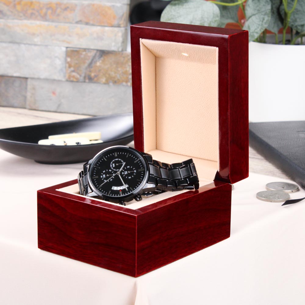 Personalized Engraved Chronograph Watch: My Soul Mate