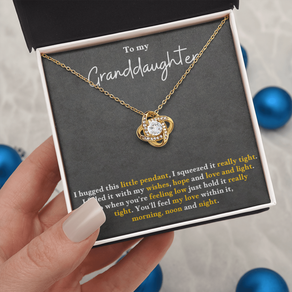 Granddaughter: Wishes, Hope, Love, & Light - necklace