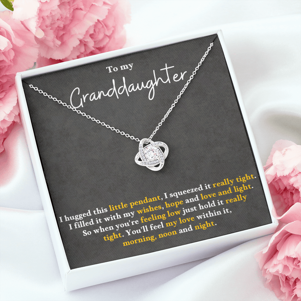 Granddaughter: Wishes, Hope, Love, & Light - necklace