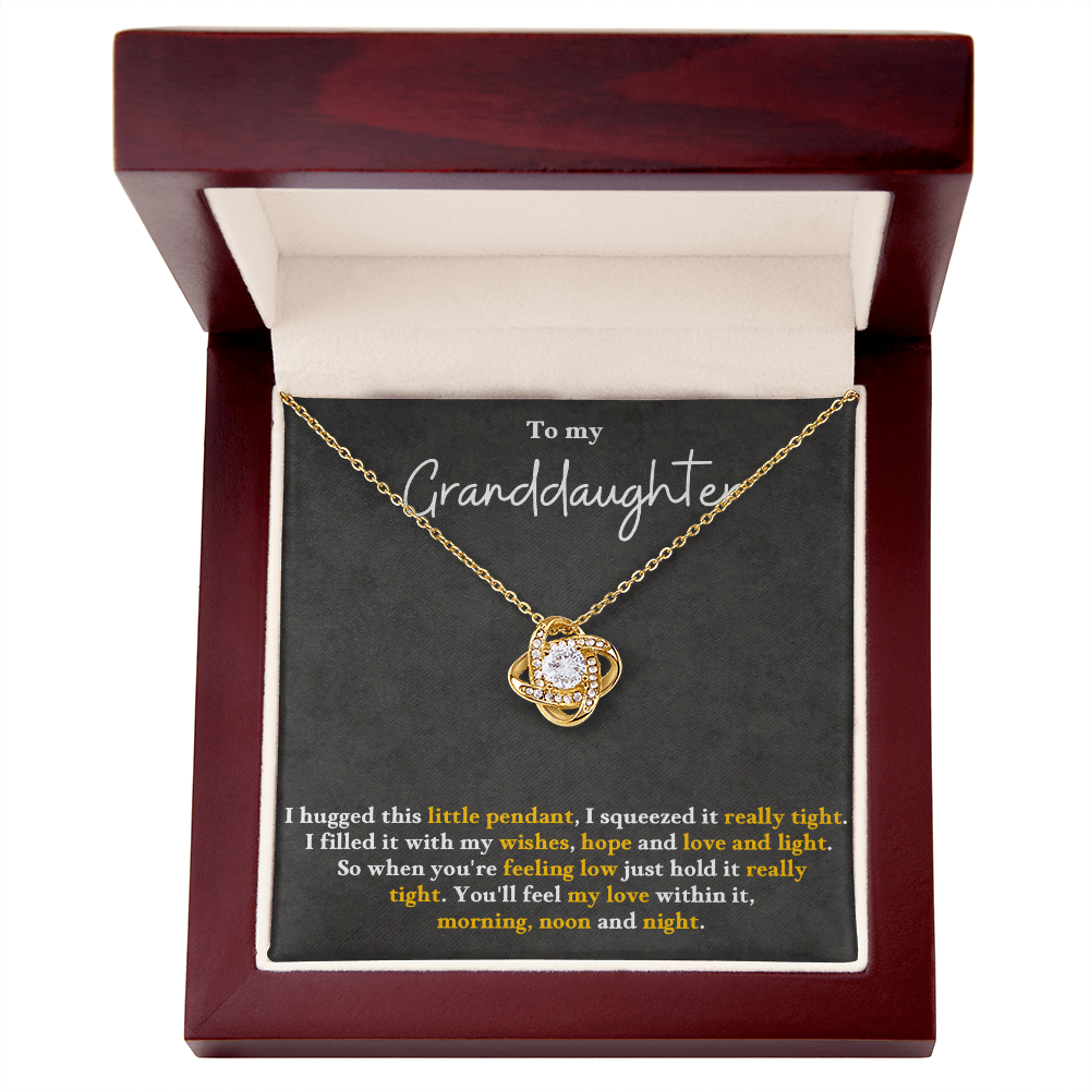 Granddaughter: Wishes, Hope, Love, & Light - necklace