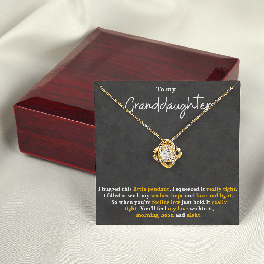 Granddaughter: Wishes, Hope, Love, & Light - necklace
