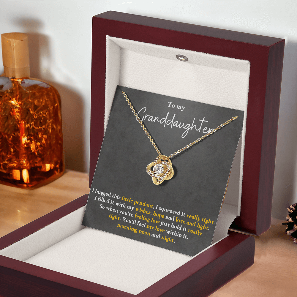 Granddaughter: Wishes, Hope, Love, & Light - necklace