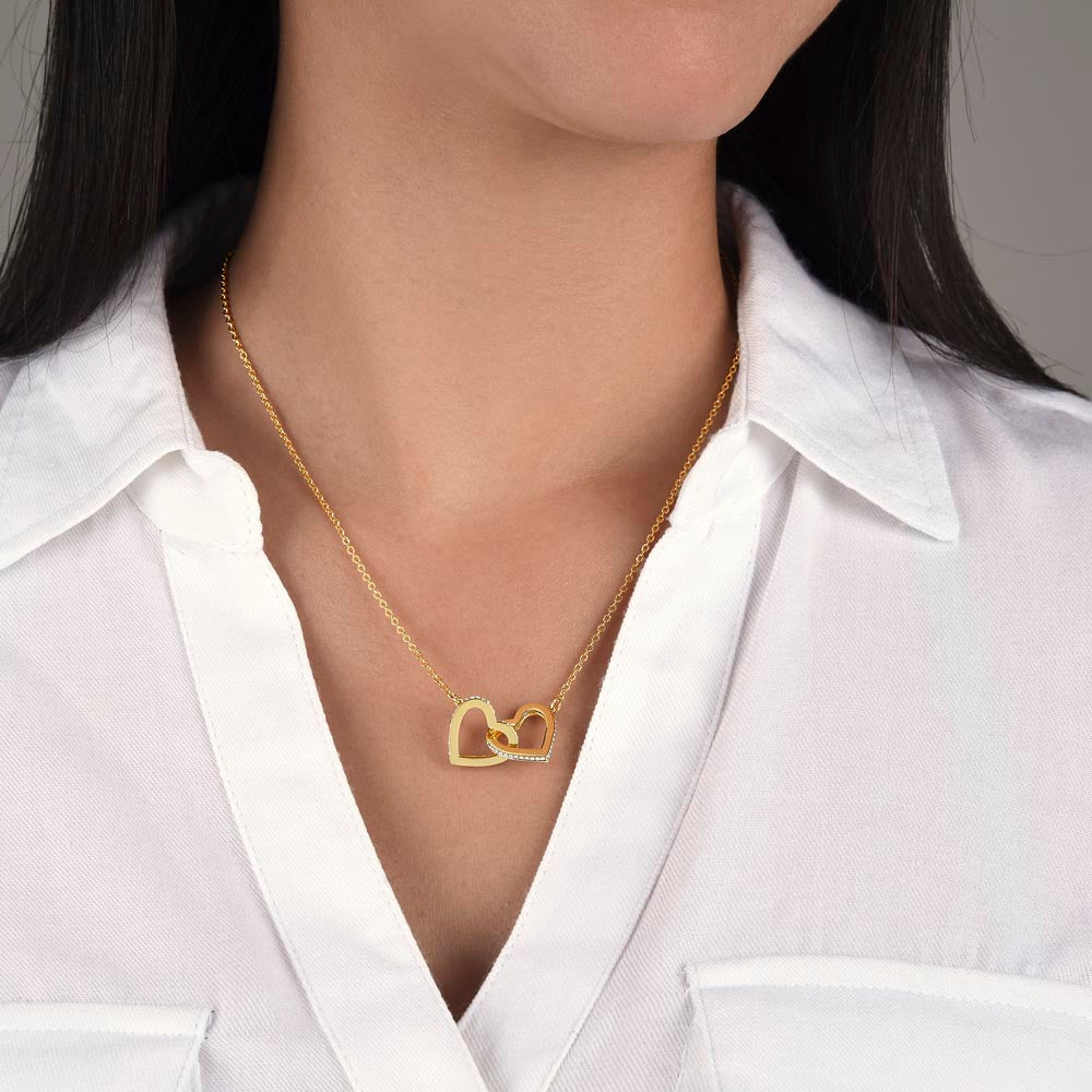 Interlocking Hearts Necklace: Dad to Daughter