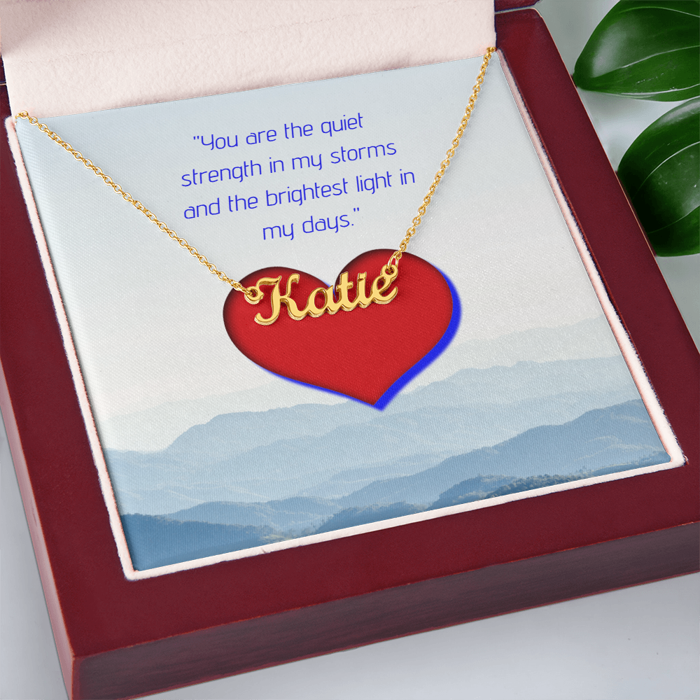 Personalized Name Necklace: Quiet Strength
