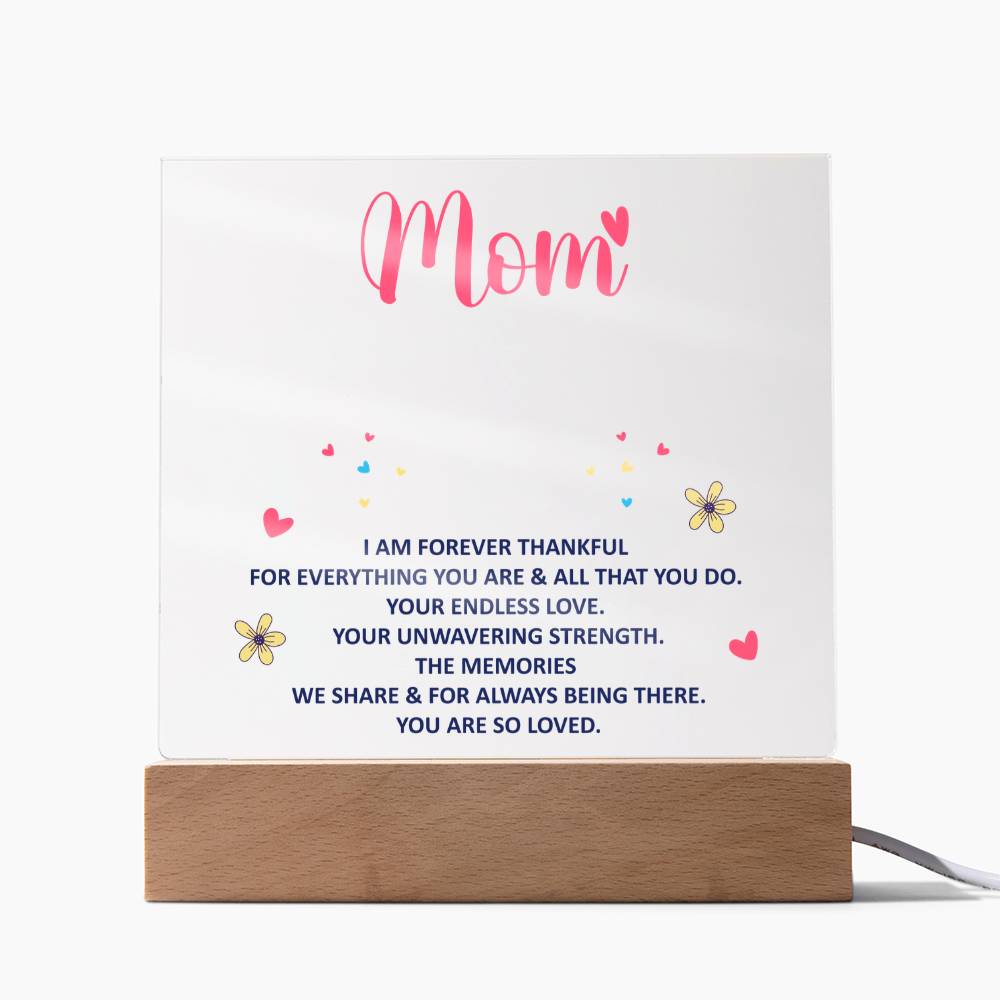 Keepsake Acrylic Bundle - Mom, I am forever thankful