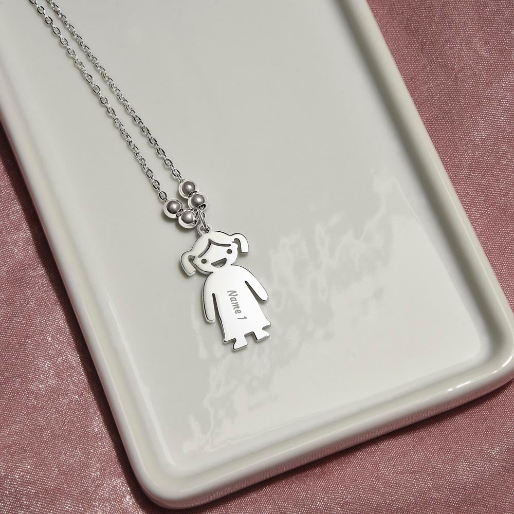Personalized Child's Name Charms with Necklace: PSALM 127:3