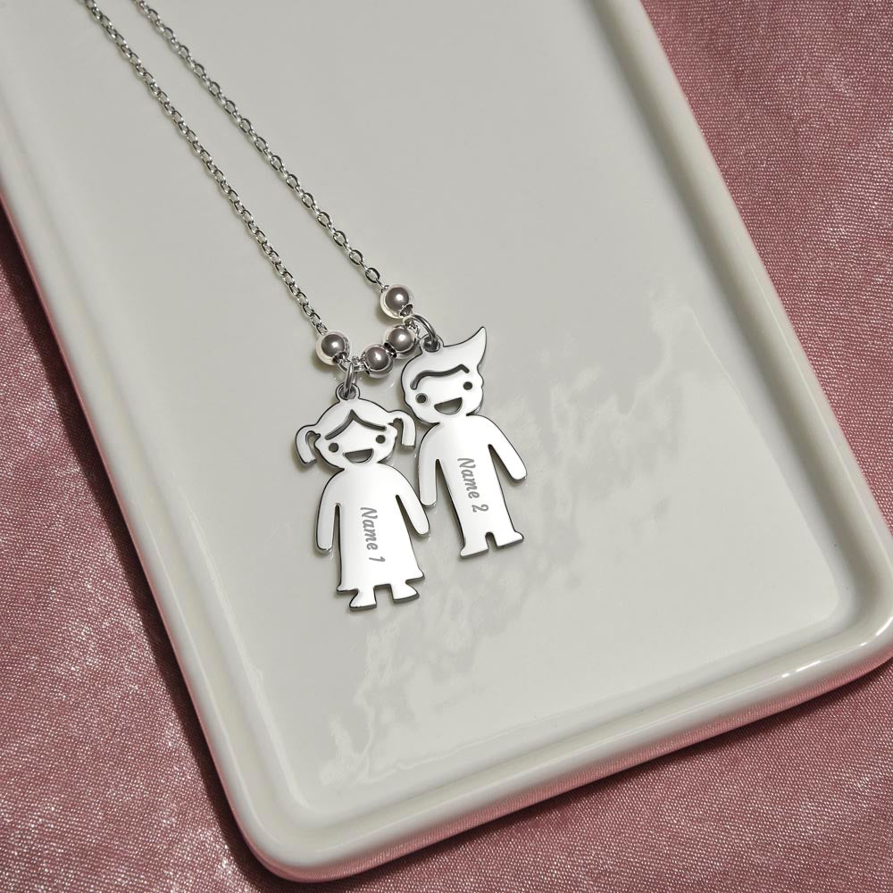 Personalized Child's Name Charms with Necklace: PSALM 127:3