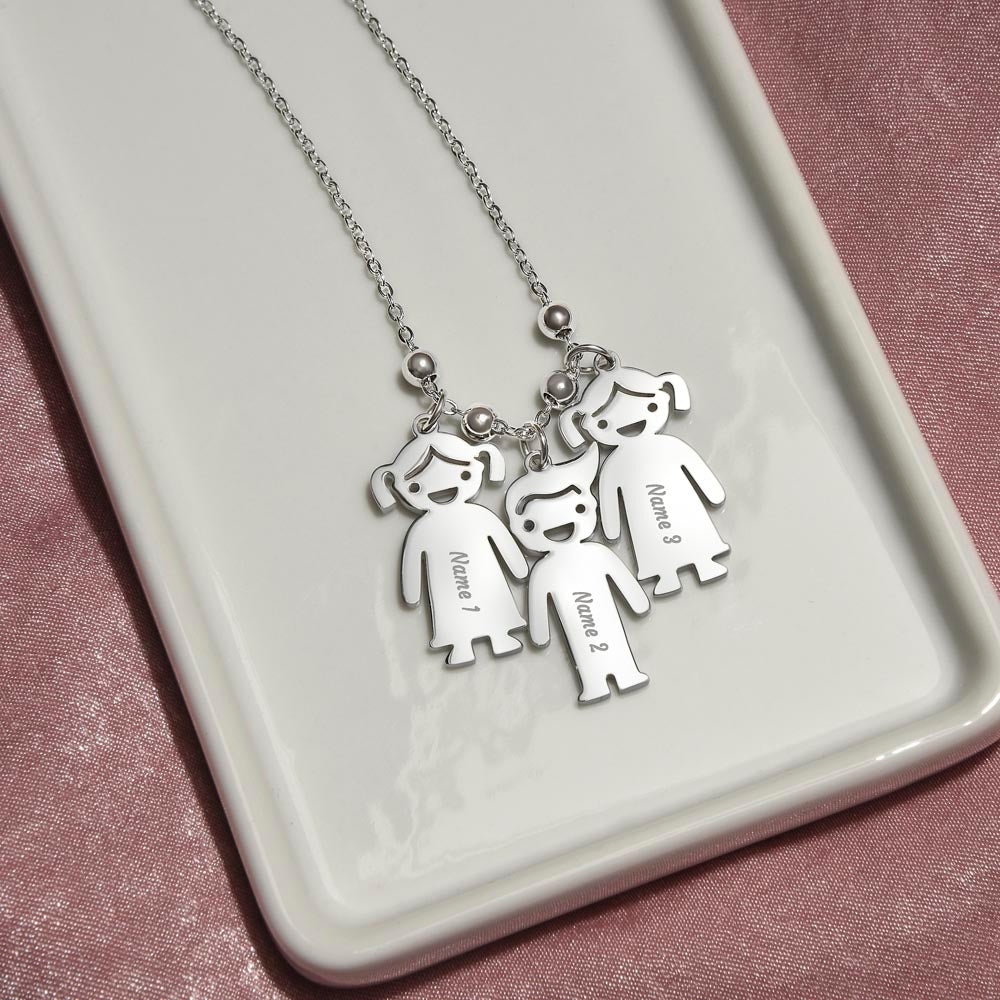 Personalized Child's Name Charms with Necklace: PSALM 127:3