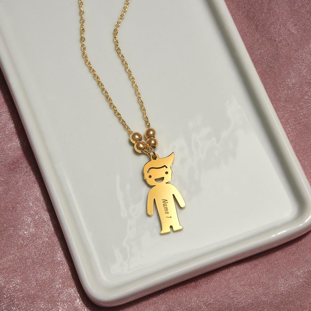 Personalized Child's Name Charms with Necklace: PSALM 127:3