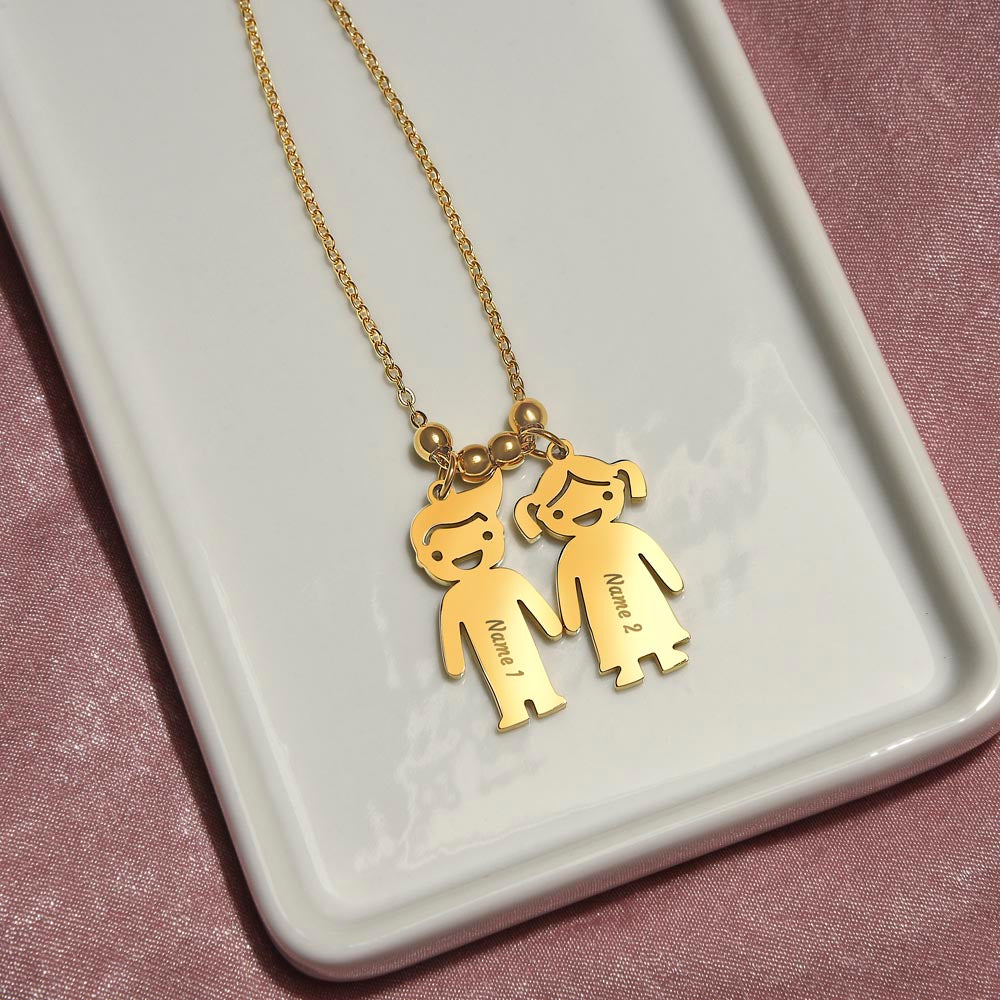 Personalized Child's Name Charms with Necklace: PSALM 127:3