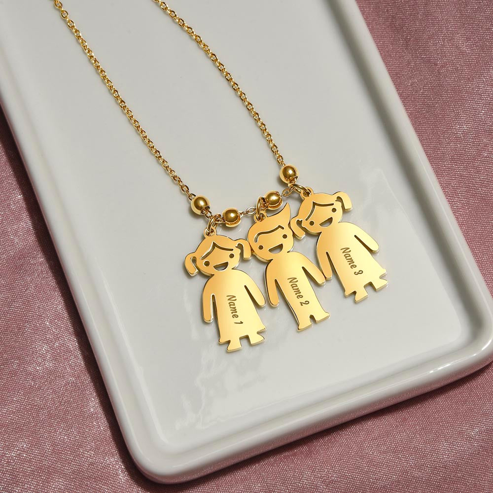 Personalized Child's Name Charms with Necklace: PSALM 127:3