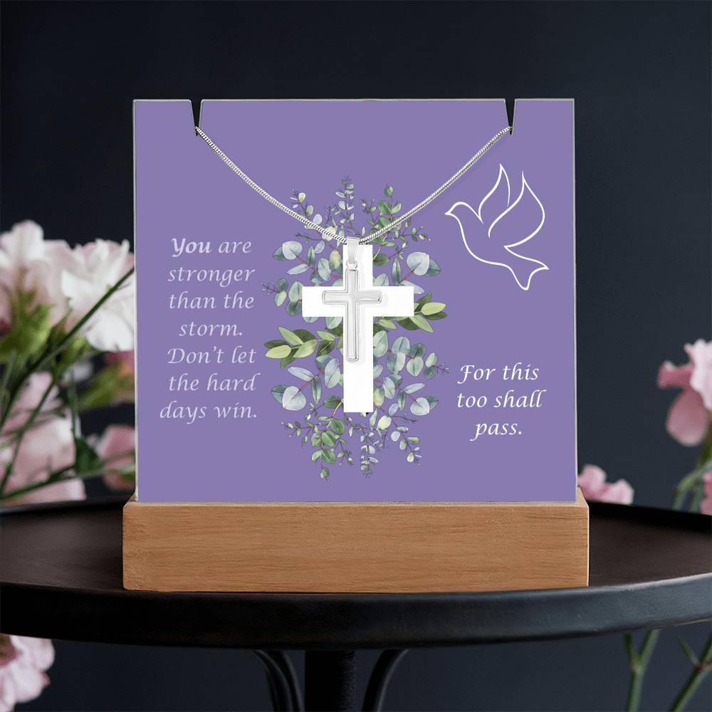 Acrylic Plaque with Cross Necklace Bundle (2)