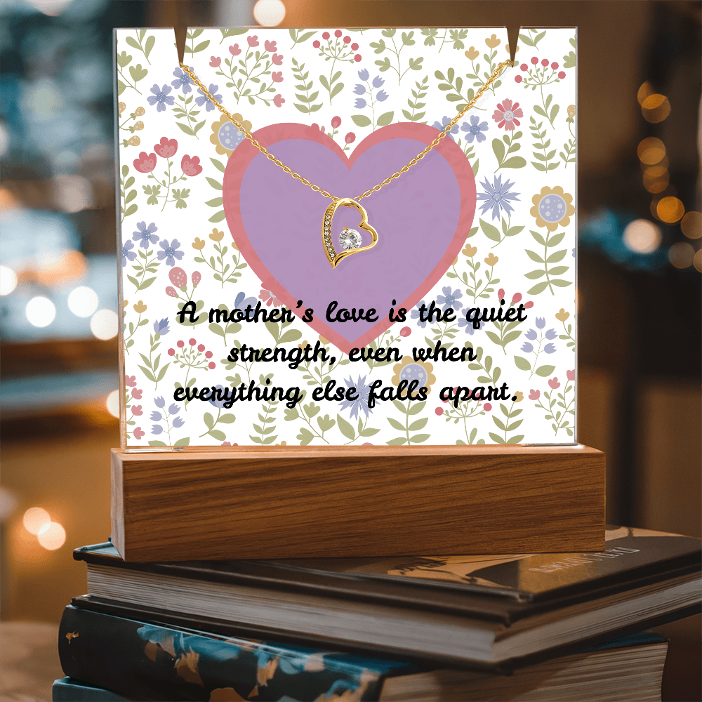 Keepsake Acrylic & Forever Love Necklace: A Mother's Strength
