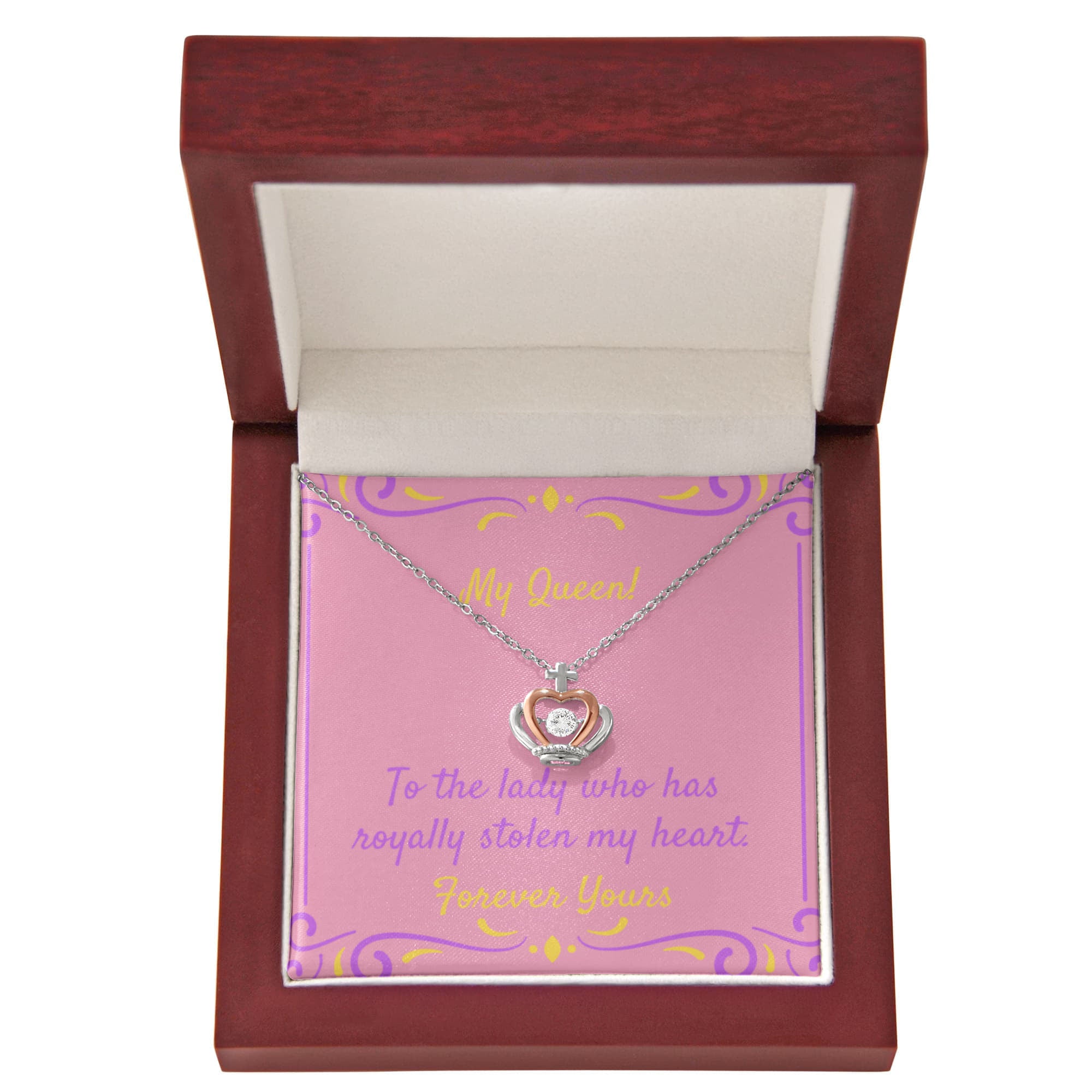 Crown Pendant Necklace: You are my Queen!