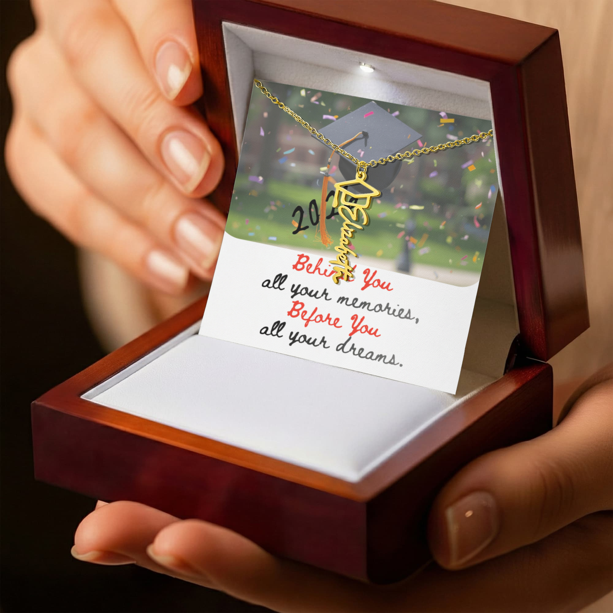 Personalized Graduation Cap Necklace: Memories to Dreams