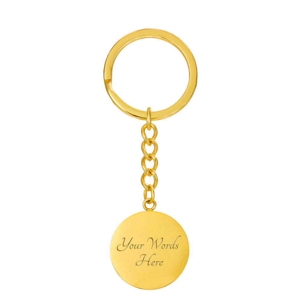 Phoenix Circle Keychain: Rise Up {customizable)