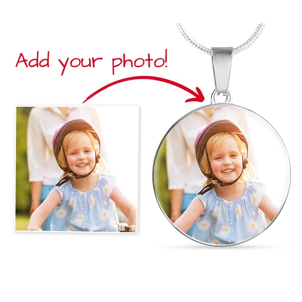 Personalized Circle Necklace with Engraving: A Mother's Reason