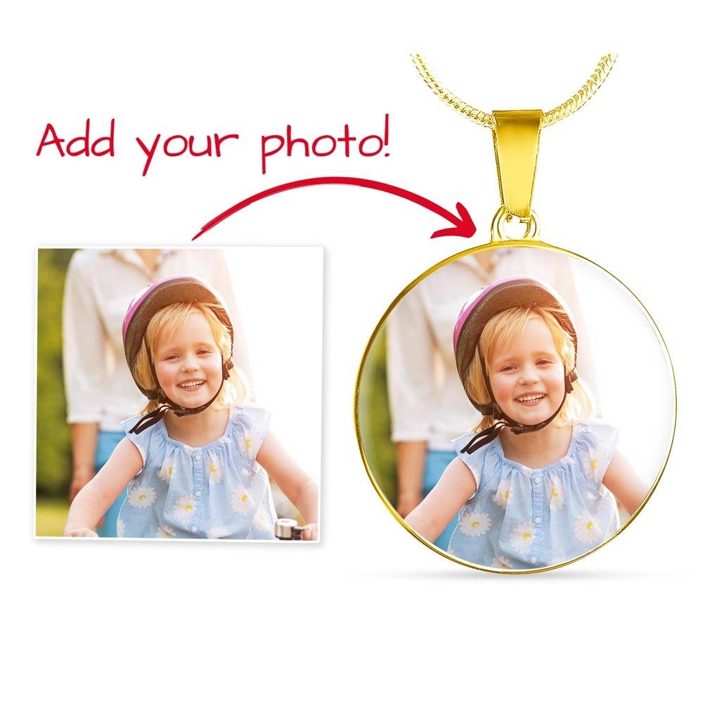 Personalized Circle Necklace with Engraving: A Mother's Reason